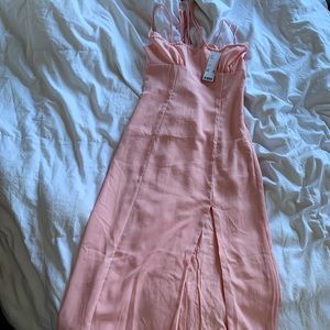NWT SUPER TRENDY PINK URBAN MIDI DRESS SIZE SMALL